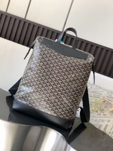 1比1複刻GOYARD高雅德包 Goyardine帆布 Cisalpin 雙肩揹包 灰棕