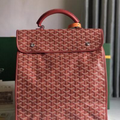 複刻奢侈品包GOYARD高雅德 Goyardine帆布 SAINT LEGER 揹包雙肩包 紅色
