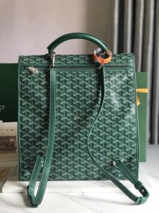 複刻奢侈品包GOYARD高雅德 Goyardine帆布 SAINT LEGER 揹包雙肩包 緑色