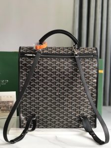 複刻奢侈品包GOYARD高雅德 Goyardine帆布 SAINT LEGER 揹包雙肩包 黑色
