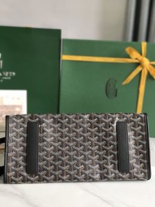 複刻奢侈品包GOYARD高雅德 Goyardine帆布 SAINT LEGER 揹包雙肩包 黑色