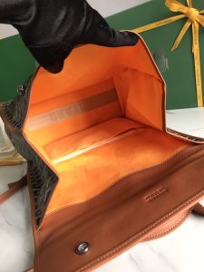 複刻奢侈品包GOYARD高雅德 Goyardine帆布 SAINT LEGER 揹包雙肩包 黑棕