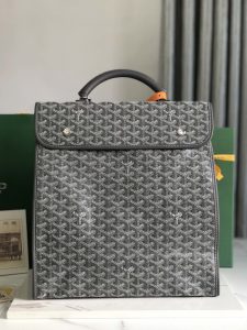 複刻奢侈品包GOYARD高雅德 Goyardine帆布 SAINT LEGER 揹包雙肩包 灰色