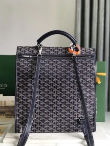 複刻奢侈品包GOYARD高雅德 Goyardine帆布 SAINT LEGER 揹包雙肩包 深藍