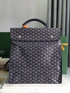 複刻奢侈品包GOYARD高雅德 Goyardine帆布 SAINT LEGER 揹包雙肩包 深藍