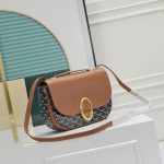 GOYARD高雅德高仿複刻包 Goyardine帆布 233 lll 單肩包 黑棕