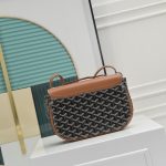 GOYARD高雅德高仿複刻包 Goyardine帆布 233 lll 單肩包 黑棕
