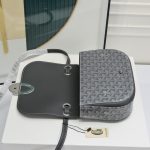 GOYARD高雅德高仿複刻包 Goyardine帆布 233 lll 單肩包 灰色