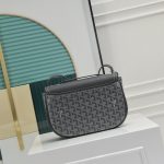 GOYARD高雅德高仿複刻包 Goyardine帆布 233 lll 單肩包 灰色
