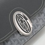 GOYARD高雅德高仿複刻包 Goyardine帆布 233 lll 單肩包 灰色