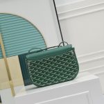 GOYARD高雅德高仿複刻包 Goyardine帆布 233 lll 單肩包 緑色