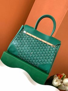 一比一複刻GOYARD高雅德包 Goyardine帆布 Saïgon托特包Tote 緑色