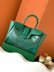一比一複刻GOYARD高雅德包 Goyardine帆布 Saïgon托特包Tote 緑色