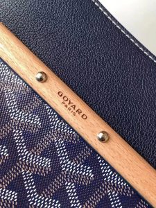 一比一複刻GOYARD高雅德包 Goyardine帆布 Saïgon托特包西貢Tote 深藍