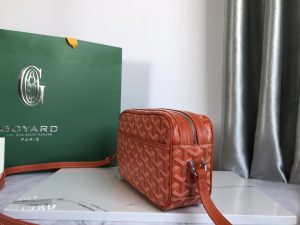 1比1複刻GOYARD高雅德包 Goyardine帆布 Cap-Vert相機包小號包 橙色