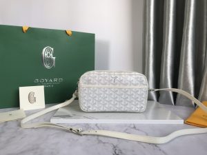 1比1複刻GOYARD高雅德包 Goyardine帆布 Cap-Vert相機包小號包 白色