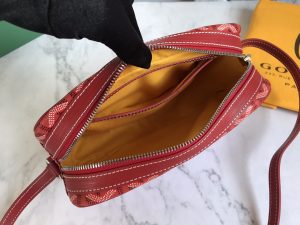 1比1複刻GOYARD高雅德包 Goyardine帆布 Cap-Vert相機包小號包 紅色