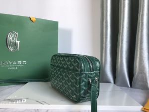 1比1複刻GOYARD高雅德包 Goyardine帆布 Cap-Vert相機包小號包 緑色