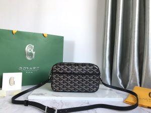 1比1複刻GOYARD高雅德包 Goyardine帆布 Cap-Vert相機包小號包 黑
