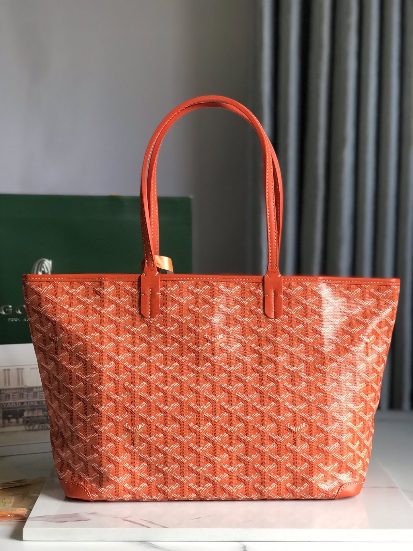goyard202404160800005.jpg 超A貨GOYARD高雅德包 ARTOIS小號包 小號拉鍊購物袋 橙色