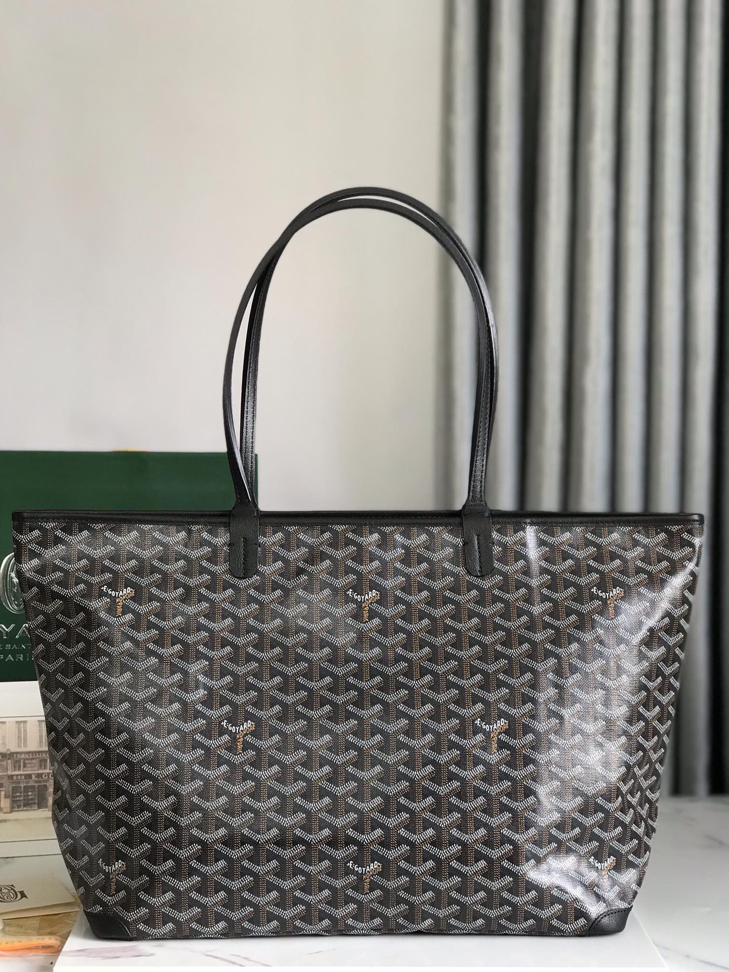 goyard202404161800009.jpg 超A貨GOYARD高雅德包 ARTOIS大號包 大號拉鍊購物袋 黑