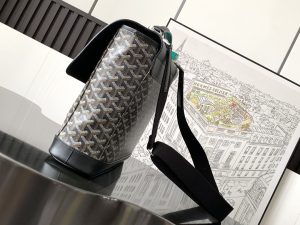 一比一原單GOYARD高雅德包包 CITADIN 小號郵差包 公文包 灰色