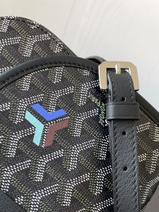 一比一複刻GOYARD高雅德包包 BELVEDERE 小號包單肩包 黑色限定