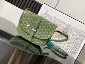 一比一複刻GOYARD高雅德包包 BELVEDERE 小號包單肩包 緑色限定