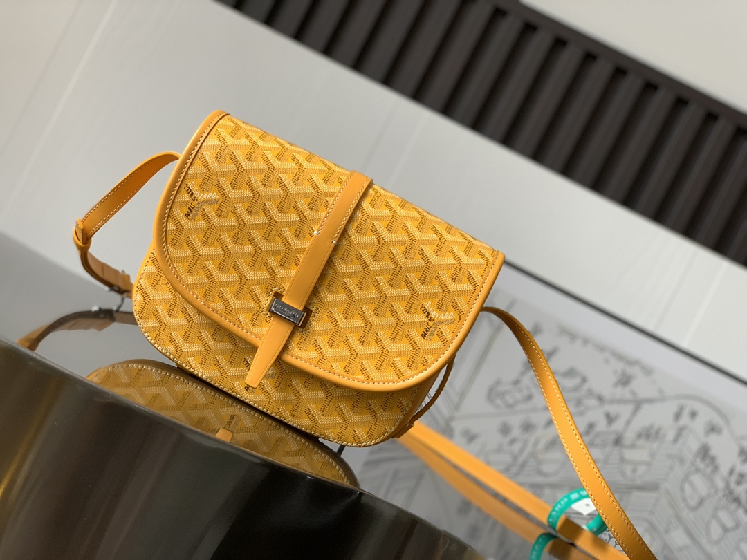 goyard202404181500003.jpg 一比一複刻GOYARD高雅德包包 BELVEDERE 小號包單肩包 黃色