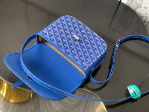 一比一複刻GOYARD高雅德包包 BELVEDERE 小號包單肩包 藍色
