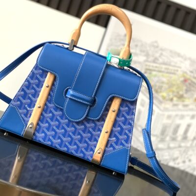複刻奢侈品包GOYARD高雅德 Saïgon小號包西貢包 藍色