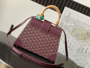 複刻奢侈品包GOYARD高雅德 Saïgon小號包西貢包 酒紅