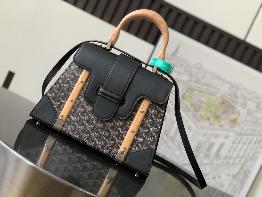 goyard202404184300001.jpg 複刻奢侈品包GOYARD高雅德 Saïgon小號包西貢包 黑色