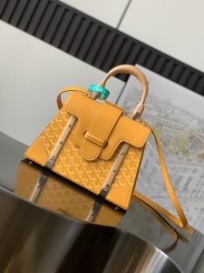 複刻奢侈品包GOYARD高雅德 Saïgon小號包西貢包 黃色