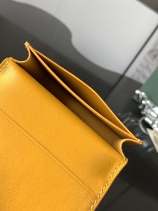 1比1原單GOYARD高雅德錢包 MALESHERBES 卡夾 二折錢包 黃色