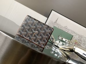 1比1原單GOYARD高雅德錢包 MALESHERBES 卡夾 二折錢包 黑棕