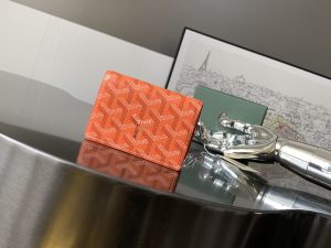 1比1原單GOYARD高雅德錢包 MALESHERBES 卡夾 二折錢包 橙色
