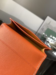 1比1原單GOYARD高雅德錢包 MALESHERBES 卡夾 二折錢包 橙色
