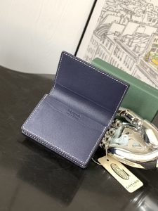 1比1原單GOYARD高雅德錢包 MALESHERBES 卡夾 二折錢包 深藍