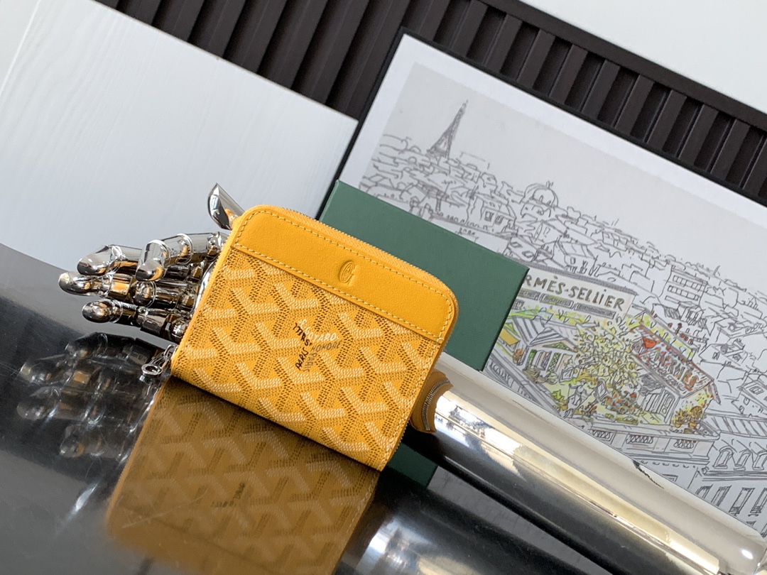 goyard202404213500001.jpg 原單複刻GOYARD高雅德錢包 MATIGNON MINI 零錢包 黃色
