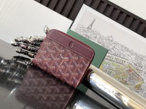 原單複刻GOYARD高雅德錢包 MATIGNON MINI 零錢包 酒紅