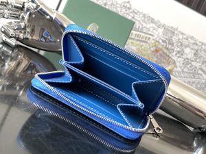 原單複刻GOYARD高雅德錢包 MATIGNON MINI 零錢包 藍色