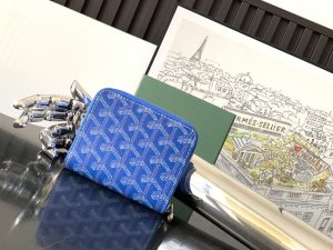 原單複刻GOYARD高雅德錢包 MATIGNON MINI 零錢包 藍色