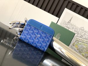 原單複刻GOYARD高雅德錢包 MATIGNON MINI 零錢包 藍色