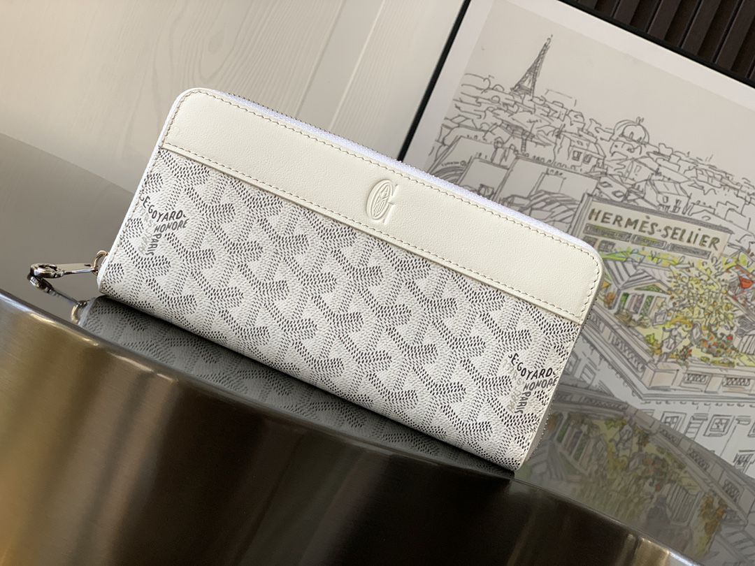 goyard202404214300005.jpg 原單GOYARD高雅德錢包 MATIGNON 大號零錢包 白色