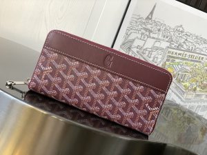 原單GOYARD高雅德錢包 MATIGNON 大號零錢包 酒紅