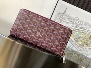 原單GOYARD高雅德錢包 MATIGNON 大號零錢包 酒紅