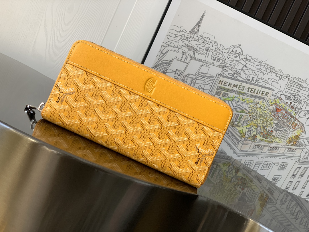 goyard202404214700005.jpg 原單GOYARD高雅德錢包 MATIGNON 大號零錢包 黃色
