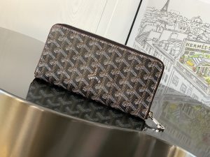 原單GOYARD高雅德錢包 MATIGNON 大號零錢包 黑棕