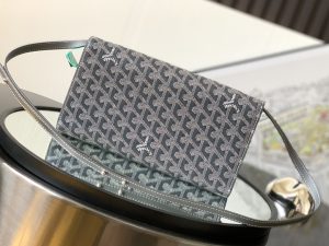 高仿GOYARD高雅德包包 Monte-Carlo 小號手拿包單肩包 灰色